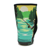 82185, FISHING MEN PAINTING WORK TUMBLER DRINK SLEEVE *30OZ