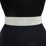 82198, 15 LINE RHINESTONE BELT