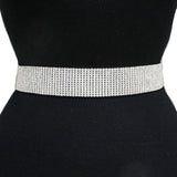 82199, 12 LINE RHINESTONE BELT