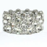 82296, CRYSTAL RHINESTONE STRETCHABLE BRACELET