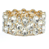 82296, CRYSTAL RHINESTONE STRETCHABLE BRACELET