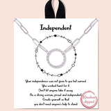 82417, "INDEPENDENT" ROUND CHAIN NECKLACE