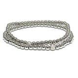 82591, BALLS STAINLESS STEEL BEAD STRETCH BRACELET