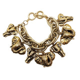 82692, ELEPHANT CHARM METAL BRACELET