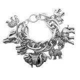 82693, ELEPHANT CHARM METAL BRACELET