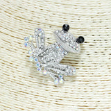 82769, FROG RHINESTONE PIN BROOCH