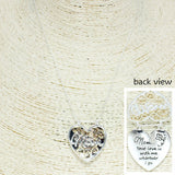 82874, "MOM" INSPIRATION HEART NECKLACE