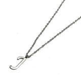 82946, STAINLESS STEEL INITIAL PENDANT NECKLACE