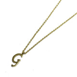 82947, STAINLESS STEEL INITIAL PENDANT NECKLACE