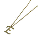 82947, STAINLESS STEEL INITIAL PENDANT NECKLACE
