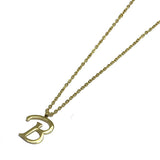 82947, STAINLESS STEEL INITIAL PENDANT NECKLACE