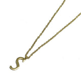 82947, STAINLESS STEEL INITIAL PENDANT NECKLACE