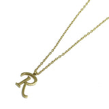 82947, STAINLESS STEEL INITIAL PENDANT NECKLACE