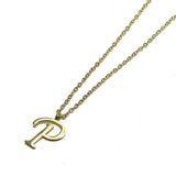 82947, STAINLESS STEEL INITIAL PENDANT NECKLACE