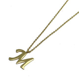 82947, STAINLESS STEEL INITIAL PENDANT NECKLACE