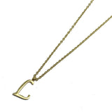 82947, STAINLESS STEEL INITIAL PENDANT NECKLACE