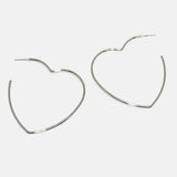 82981, HEART HOOP EARRING 2.25"