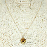 83177, LEOPARD PENDANT NECKALCE