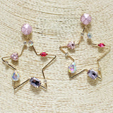 83368, STAR RHINESTONE EARRING