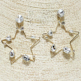 83368, STAR RHINESTONE EARRING