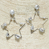 83368, STAR RHINESTONE EARRING