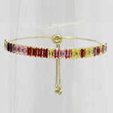 83443, DESIGNER INSPIRED ADJUSTABLE BRACELET *CUBIC ZIRCONIA