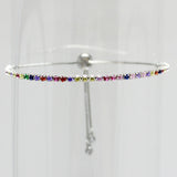 83444, DESIGNER INSPIRED ADJUSTABLE BRACELET *CUBIC ZIRCONIA