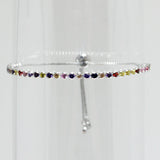 83446, DESIGNER INSPIRED ADJUSTABLE BRACELET *CUBIC ZIRCONIA