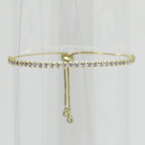 83446, DESIGNER INSPIRED ADJUSTABLE BRACELET *CUBIC ZIRCONIA