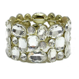 83508, CRYSTAL RHINESTONE STRETCH BRACELET