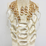 83511, CHUNKY ACRYLIC W/ CHAIN NECKLACE