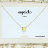 83618, DAINTY STAR PENDANT NECKLACE *STAINLESS STEEL