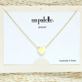 83620, DAINTY HEART PENDANT NECKLACE *STAINLESS STEEL