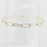 83677, PAPER CLIP CHAIN DESIGNER INSPIRED BRACELET