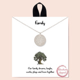 84029, "FAMILY" TREE NECKLACE