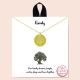 84029, "FAMILY" TREE NECKLACE