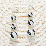 84122, TRIPLE DROP FIREBALL EARRING