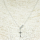 84133, CROSS N INFINITY NECKLACE *STAINLESS STEEL