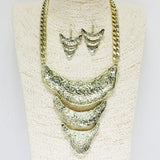 84335, HAMMERED METAL NECKLACE