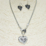 84386, FILIGREE HEART NECKLACE