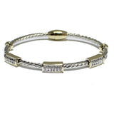 84402, PAVE DESIGNER INSPIRED MAGNETIC CLOSE BRACELET