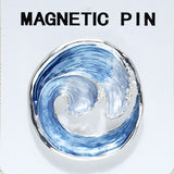 84422, WAVE MAGNETIC PIN 1.5" X 1.5"