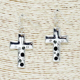84432, CROSS STONE EARRING