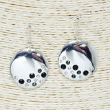 84433, ROUND STONE EARRING