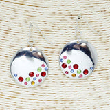 84433, ROUND STONE EARRING