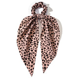 84536, LEOPARD PONYTAIL HAIR SCARF