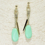 84574, COLOR COATED COIL DROP EARRING