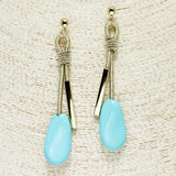 84574, COLOR COATED COIL DROP EARRING