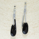 84574, COLOR COATED COIL DROP EARRING