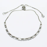 84611, CUBIC ZIRCONIA ADJUSTABLE BRACELET